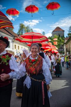 Izjemen obisk zaznamoval 50. Dneve narodnih noš in oblačilne dediščine v Kamniku (Blaž T. Muc)  (68)
